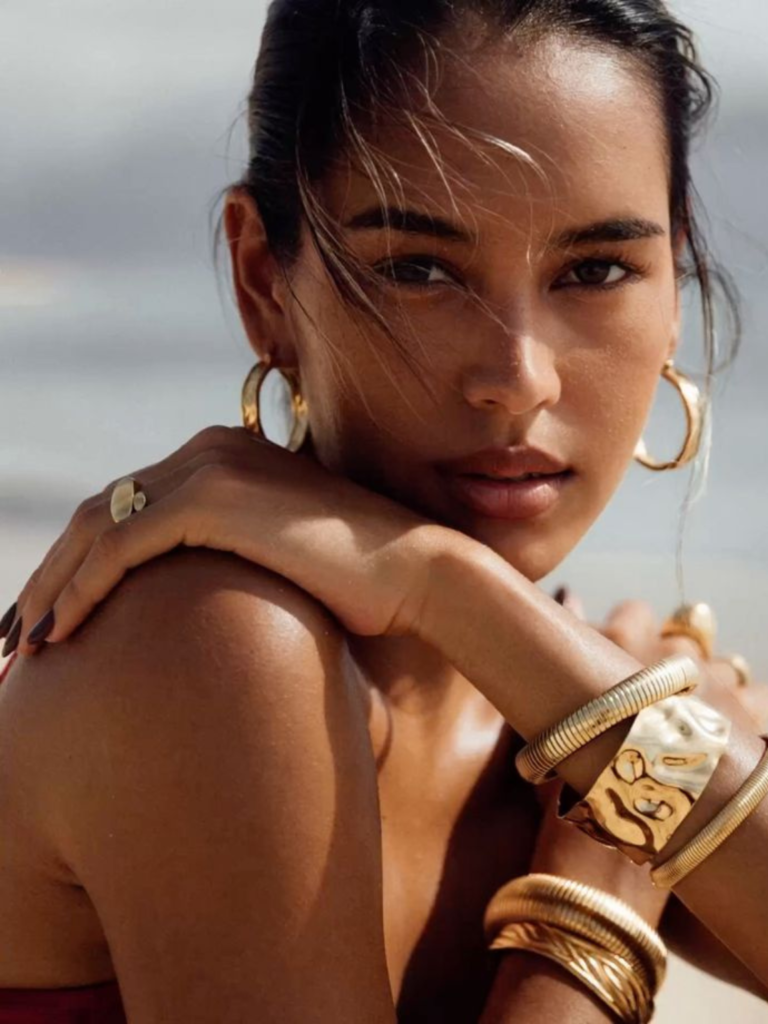contact lumminor jewelry , a model which shows bangles