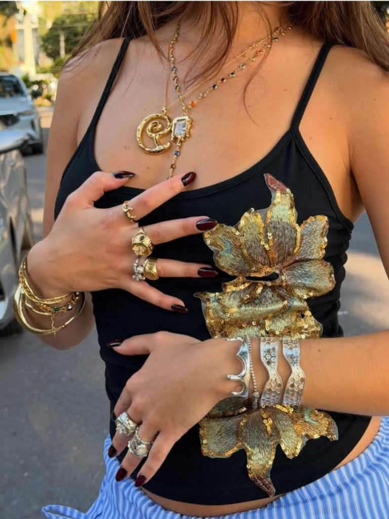 contact lumminor jewelry | model which shows anti tarnish rings bracelets 